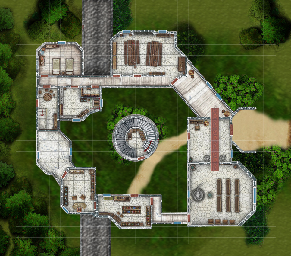 Dreadstorms Mansion - Ground Level